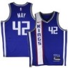 Kings #42 Sean May 2023-24City Blue Jersey