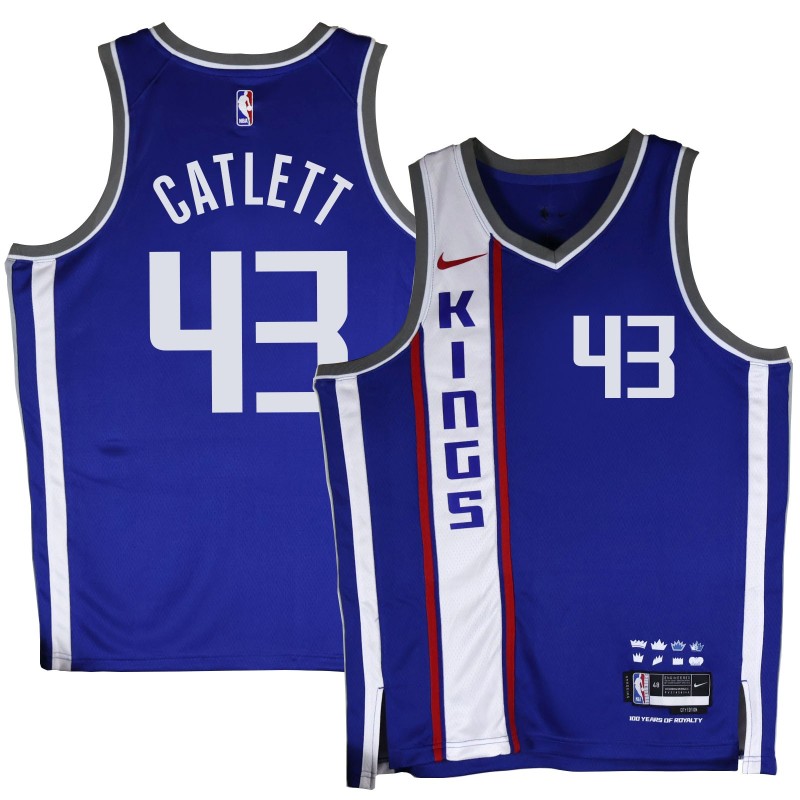 Kings #43 Sid Catlett 2023-24City Blue Jersey