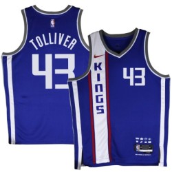 Kings #43 Anthony Tolliver 2023-24City Blue Jersey