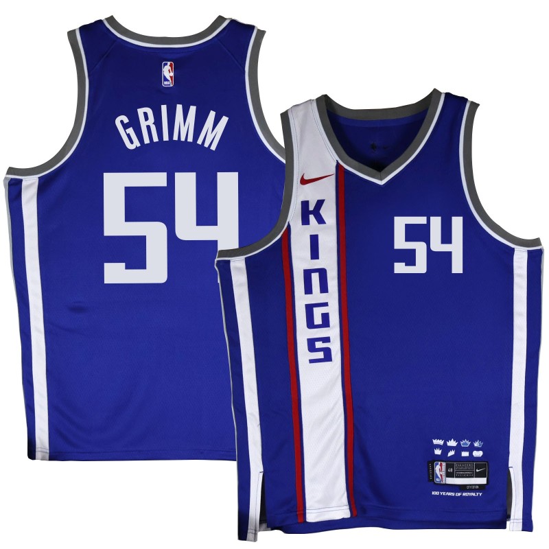 Kings #54 Derek Grimm 2023-24City Blue Jersey