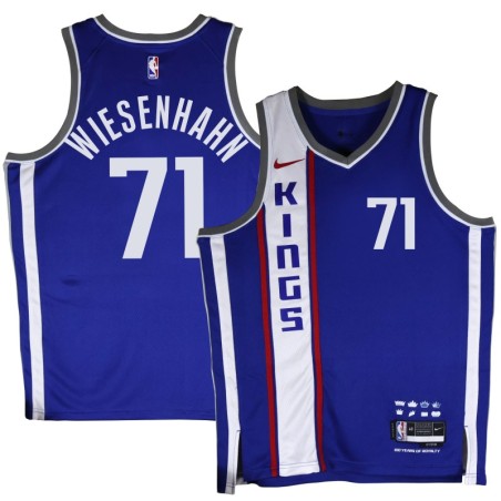 Kings #71 Bob Wiesenhahn 2023-24City Blue Jersey