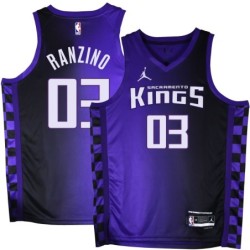 Kings #03 Sam Ranzino Purple Black Gradient Jersey