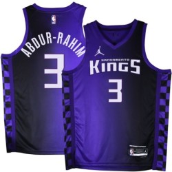 Kings #3 Shareef Abdur-Rahim Purple Black Gradient Jersey