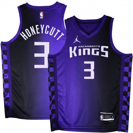 Kings #3 Tyler Honeycutt Purple Black Gradient Jersey