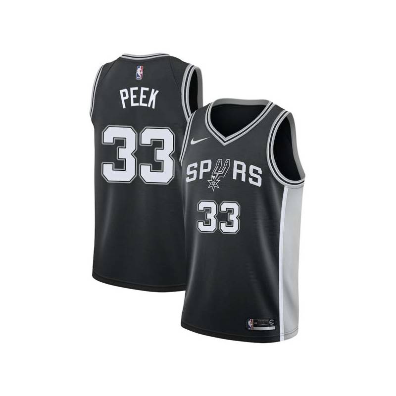 Black Rich Peek Twill Basketball Jersey -Spurs #33 Peek Twill Jerseys, FREE SHIPPING