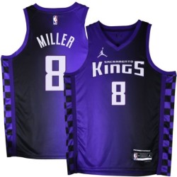 Kings #8 Oliver Miller Purple Black Gradient Jersey