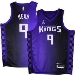 Kings #9 Luther Head Purple Black Gradient Jersey