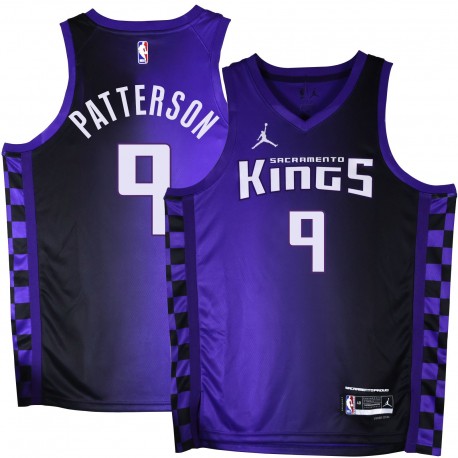 Kings #9 Patrick Patterson Purple Black Gradient Jersey