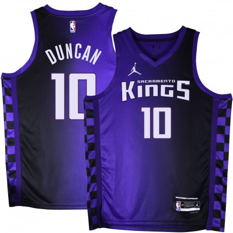 Kings #10 Andy Duncan Purple Black Gradient Jersey