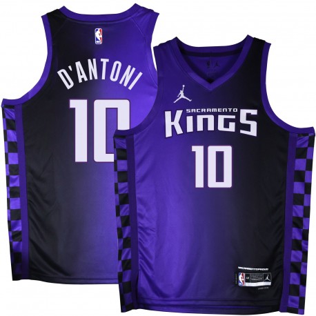 Kings #10 Mike D'Antoni Purple Black Gradient Jersey