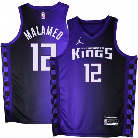 Kings #12 Lionel Malamed Purple Black Gradient Jersey