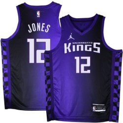 Kings #12 Jake Jones Purple Black Gradient Jersey