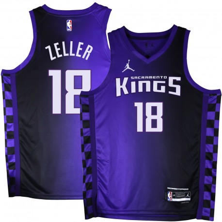 Kings #18 Dave Zeller Purple Black Gradient Jersey