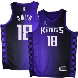 Kings #18 Derek Smith Purple Black Gradient Jersey