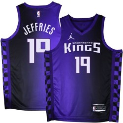 Kings #19 DaQuan Jeffries Purple Black Gradient Jersey