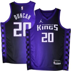 Kings #20 Andy Duncan Purple Black Gradient Jersey