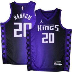 Kings #20 Alex Hannum Purple Black Gradient Jersey