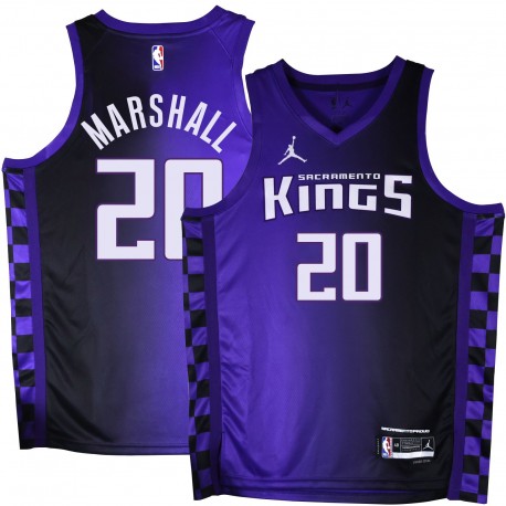 Kings #20 Tom Marshall Purple Black Gradient Jersey