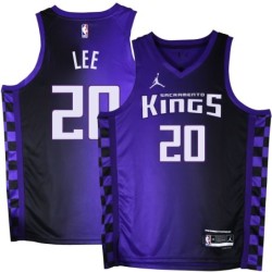 Kings #20 Doug Lee Purple Black Gradient Jersey