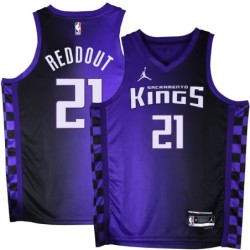 Kings #21 Frank Reddout Purple Black Gradient Jersey