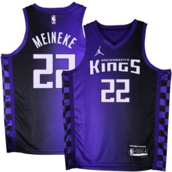 Kings #22 Monk Meineke Purple Black Gradient Jersey