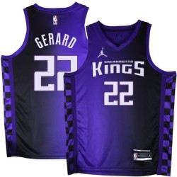 Kings #22 Gus Gerard Purple Black Gradient Jersey