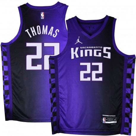 Kings #22 Isaiah Thomas Purple Black Gradient Jersey