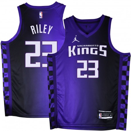 Kings #23 Ron Riley Purple Black Gradient Jersey