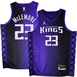 Kings #23 Ben McLemore Purple Black Gradient Jersey