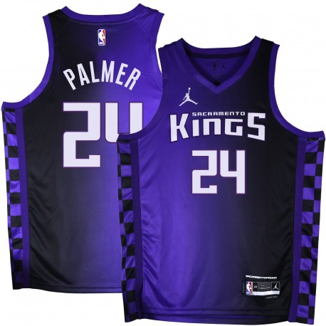 Kings #24 Jim Palmer Purple Black Gradient Jersey