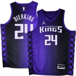 Kings #24 Connie Dierking Purple Black Gradient Jersey