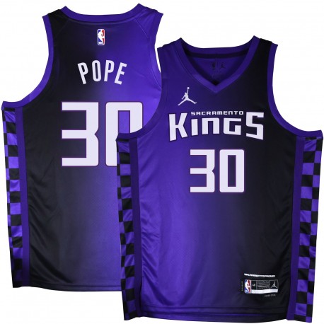 Kings #30 David Pope Purple Black Gradient Jersey