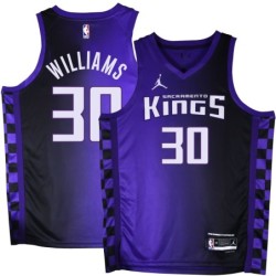 Kings #30 Justin Williams Purple Black Gradient Jersey