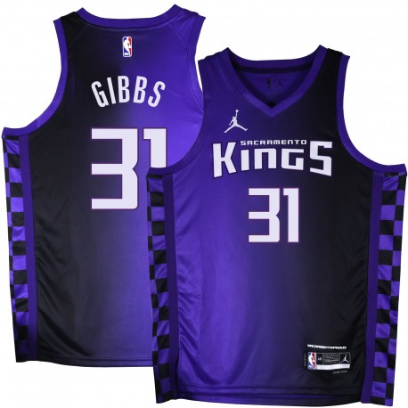 Kings #31 Dick Gibbs Purple Black Gradient Jersey