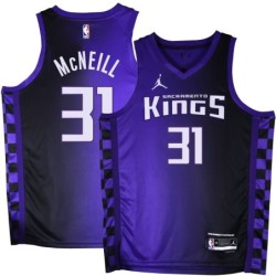 Kings #31 Larry McNeill Purple Black Gradient Jersey