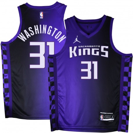 Kings #31 Richard Washington Purple Black Gradient Jersey