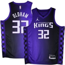 Kings #32 Jawann Oldham Purple Black Gradient Jersey