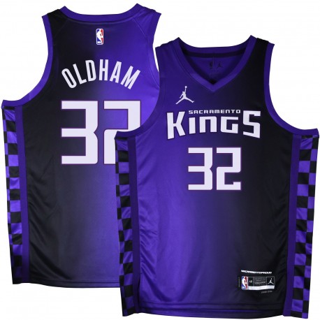 Kings #32 Jawann Oldham Purple Black Gradient Jersey