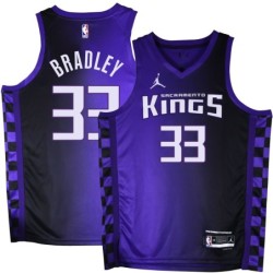 Kings #33 Michael Bradley Purple Black Gradient Jersey