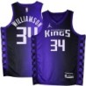 Kings #34 Corliss Williamson Purple Black Gradient Jersey