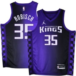 Kings #35 Dave Robisch Purple Black Gradient Jersey