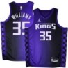 Kings #35 Mike Williams Purple Black Gradient Jersey