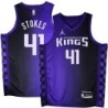 Kings #41 Greg Stokes Purple Black Gradient Jersey