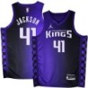 Kings #41 Darnell Jackson Purple Black Gradient Jersey