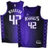 Kings #42 Mike Woodson Purple Black Gradient Jersey