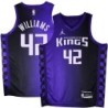 Kings #42 Walt Williams Purple Black Gradient Jersey