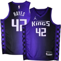 Kings #42 Chuck Hayes Purple Black Gradient Jersey