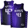 Kings #43 Hawkeye Whitney Purple Black Gradient Jersey