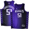 Kings #51 Lawrence Funderburke Purple Black Gradient Jersey