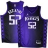 Kings #52 Bill Robinzine Purple Black Gradient Jersey